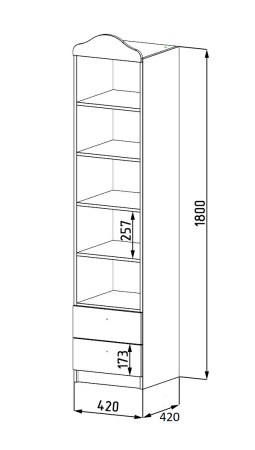 Пенал коллекции Жемчужина. Акция! от Династия Kids