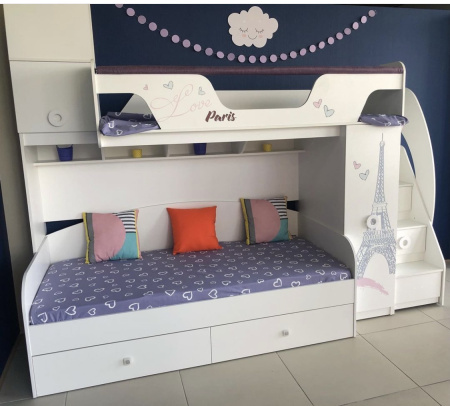 Кровать Модница-4 + кровать Модница-6 от Династия Kids