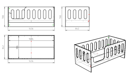 Кровать Сказка 160х80 с ящиком  от Династия Kids