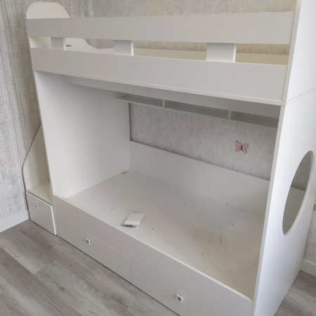 Кровать двухъярусная Юниор-1 (спальные места 160х80) от Династия Kids