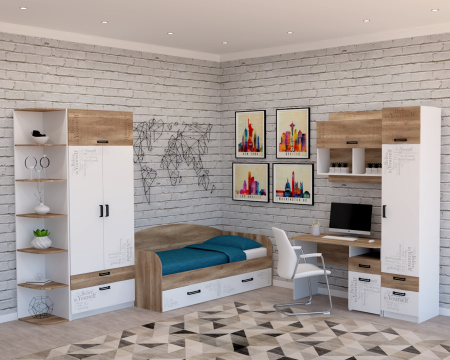 Шкаф коллекции Твой Стиль (с принтом) гл. 479 мм от Династия Kids