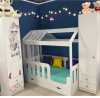 Кровать домик Теремок 160х80 с ящиком  от Династия Kids