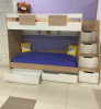 Кровать-чердак Мозаика + кровать Мозаика 190х90 от Династия Kids