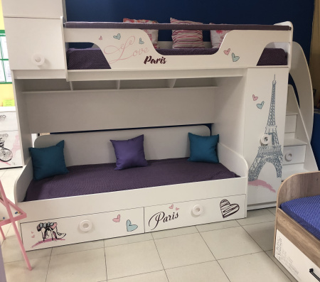 Кровать Модница-4 + кровать Модница-6 от Династия Kids