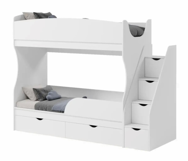 Двухъярусная кровать Альфа 190х80 с бортиком