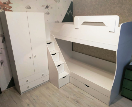 Шкаф коллекции Умка NEW (ручки - дуб) от Династия Kids