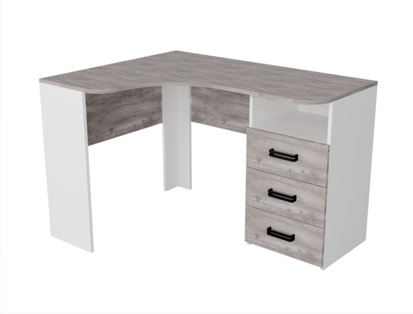 Стол угловой коллекции Гранд с 3 ящиками (ширина 1160 мм)