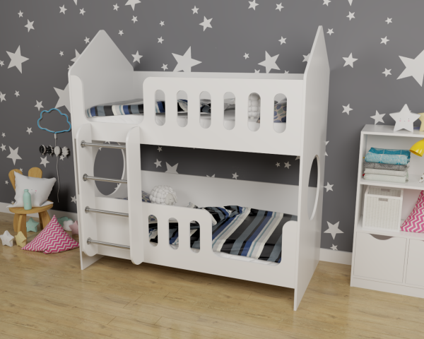 Двухъярусная кровать Домик 160х80  от Династия Kids