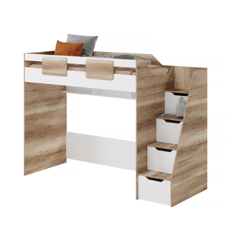 Кровать-чердак 190х90 коллекции Мозаика-2  от Династия Kids