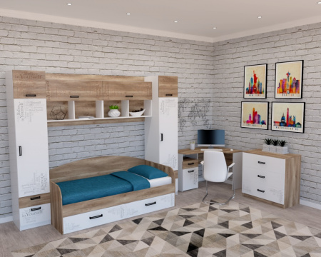 Пенал коллекции Твой Стиль (с принтом) глубина 479 мм от Династия Kids