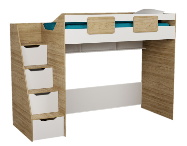 Кровать-чердак коллекции Мозаика 190х90 