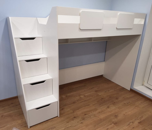 Кровать-чердак 200х90 коллекции Мозаика-2  от Династия Kids